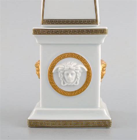 versace obelisk|Gianni Versace for Rosenthal, Large Gorgona Obelisk in White.